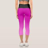 ピンクディスクゴルフヨガパンツ カプリレギンス (裏面)