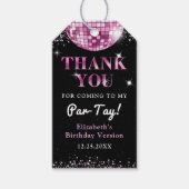 ピンクディスコインマイ誕生日エラ誕生日 ギフトタグ (正面)