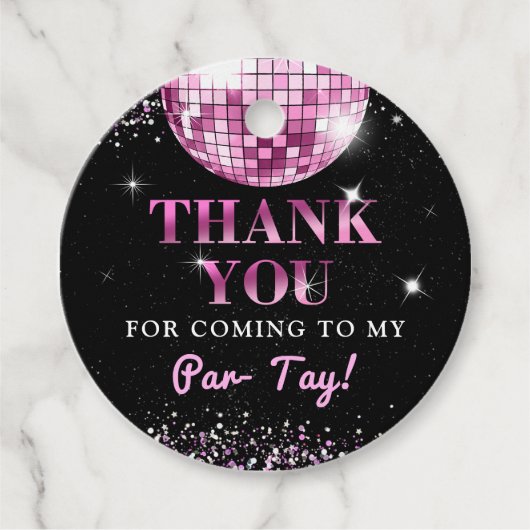 ピンクディスコインマイ誕生日エラ誕生日 フェイバータグ (正面)