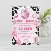 ピンクディスコカウガールロデオカントリーバースデーパーティー 招待状 (スタンド正面)