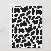 ピンクディスコカウガールロデオカントリーバースデーパーティー 招待状 (裏面)