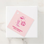 ピンクディスコカウガール独身最後のパーティー景品タグ フェイバータグ (インサイチュ)