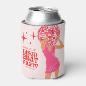 ピンクディスコガール 缶クーラー (缶正面)