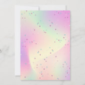 ピンクディスコバースデーパーティー招待状 招待状 (裏面)