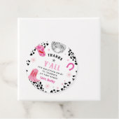 ピンクディスコファーストロデオウエスタンガールファースト誕生日 フェイバータグ (インサイチュ)