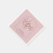 ピンクディスコブギーブライダルシャワー スタンダードカクテルナプキン (角)