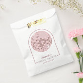 ピンクディスコブギーブライダルシャワー フェイバーバッグ (封をした状態)