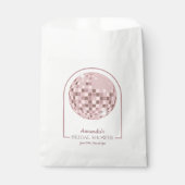 ピンクディスコブギーブライダルシャワー フェイバーバッグ (正面)