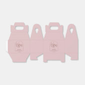 ピンクディスコブギーブライダルシャワー フェイバーボックス (折り畳みなし)