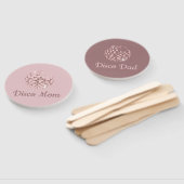 ピンクディスコブギーベビーシャワーゲーム ハンドファン (組立なし)