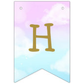 ピンクディスコボールドリーミースカイキッド誕生日 バンティングフラッグ (第2の旗)