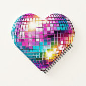 ピンクディスコボールパターン ノートブック (裏面)