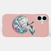 ピンクディスコボールリンゴ Case-Mate iPhoneケース (裏面 (横))