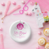 ピンクディスコボールレッツディスコ誕生日パーティー ペーパーボウル (パーティー)