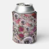 ピンクディスコボール、スカル、バラモチーフ 缶クーラー (缶裏面)