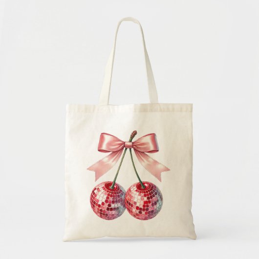 ピンクディスコボール トートバッグ (正面)