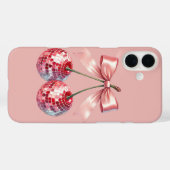ピンクディスコボール Case-Mate iPhoneケース (裏面 (横))