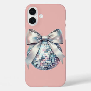 ピンクディスコボール iPhone 16 PLUSケース