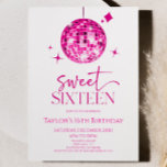 ピンクディスコボールSweet sixteen16thバースデーパーティー 招待状<br><div class="desc">ピンクディスコボールSweet sixteen16th Birthday Party招待状！</div>