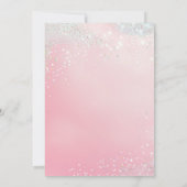 ピンクディスコボールSweet sixteen 招待状 (裏面)