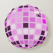 ピンクディスコモダンボール ラウンドクッション (裏面)