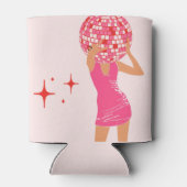 ピンクディスコ女子 缶クーラー (裏面)