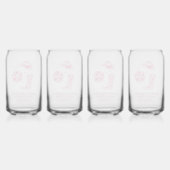 ピンクディスコ女性のカーボーイバチェロレッテビーフグラス ガラス缶 (裏面)