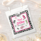 ピンクディスコ女性のカーボーイパーティーの好意バッグ フェイバーバッグ (クリップ留めされた状態)