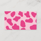 ピンクディスコ女性のカーボーイブライダルシャワー共有Aレシピ エンクロージャーカード (裏面)