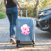 ピンクディスコ女性のカーボーイレッツゴーガールズ シール (スーツケースインサイチュ)