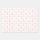 ピンクディノス ラッピングペーパーシート (正面)