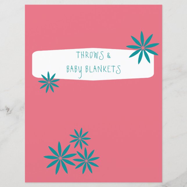 ピンクディバイダー – ヤルナホリック編み物バインダーインサート (正面)