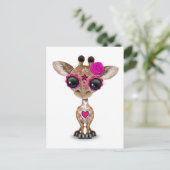 ピンクデイオブザデッドシュガースカルベビーキリン ポストカード (スタンド正面)