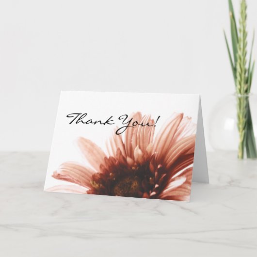 ピンクデイジーありがとう サンキューカード (正面)