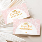 ピンクデイジーおむつラッフルエンクロージャカード エンクロージャーカード