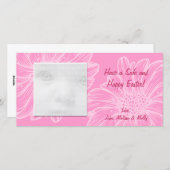 ピンクデイジーイースターフォトカード シーズンカード (正面/裏面)