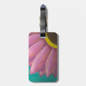 ピンクデイジーカスタマイズ可能な荷物タグ ラゲッジタグ (裏面縦)