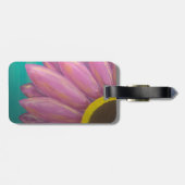 ピンクデイジーカスタマイズ可能な荷物タグ ラゲッジタグ (裏面横)