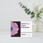 ピンクデイジーサプライズ誕生日テーブル座席表 プレイスカード (スタンド正面)