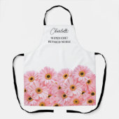 ピンクデイジーナース退職 エプロン (正面)