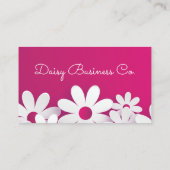 ピンクデイジーフラワーズ名刺 名刺 (裏面)