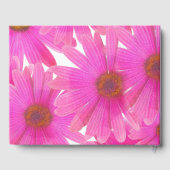 ピンクデイジーフローラエレガントデイジーシ結婚ック ゲストブック (裏面)