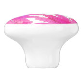 ピンクデイジーフローラエレガントデイジー素朴国 セラミックノブ (側面)