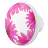 ピンクデイジーフローラエレガントデイジー素朴国 セラミックノブ (右)