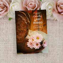 ピンクデイジーブーツラストロデオバチェロレッテ 招待状