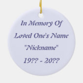 ピンクデイジーメモリアルオーナメント セラミックオーナメント (裏面)