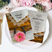 ピンクデイジーレースカントリーウエスタンリハーサルディナー 招待状