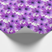 ピンクデイジー包装紙パーソナライズされたギフト紙 ラッピングペーパー (角)