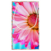 ピンクデイジー及び水玉模様抱き枕 スモールペーパーバッグ (裏面)