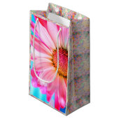 ピンクデイジー及び水玉模様抱き枕 スモールペーパーバッグ (正面アングル)